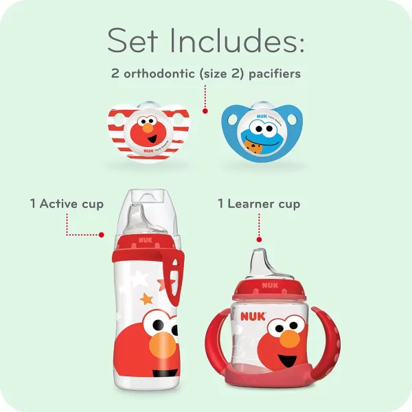 NUK Sesame Street Hard Spout Cup, 10 Oz, 2 Pack