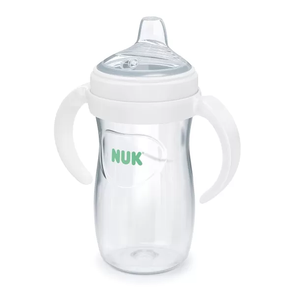 NUK Simply Natural Baby Bottle with SafeTemp, Neutral, 9 Oz, 4 Count