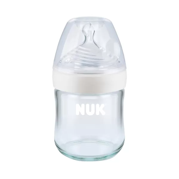 NUK Simply Natural Glass Bottles, 8 Oz, 3 Pack