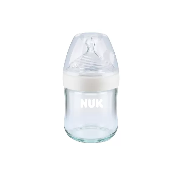 NUK Simply Natural Glass Bottles, 8 Oz, 3 Pack)