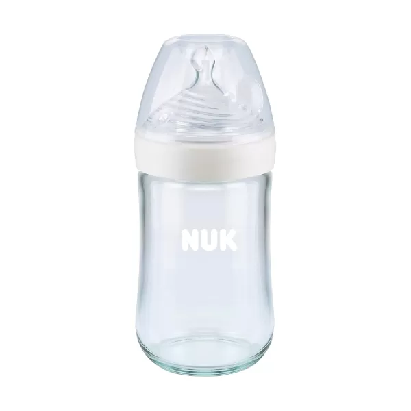 NUK Simply Natural Glass Bottles, 8 Oz, 3 Pack