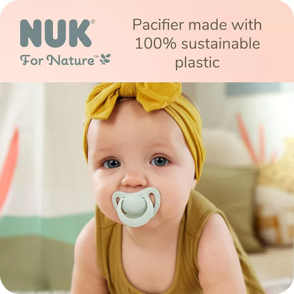 NUK for Nature™ Orthodontic Pacifier, 6-18m, 4-Pack, Neutral