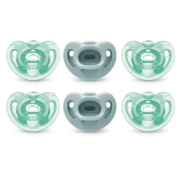 NUK Comfy Orthodontic Pacifiers, 0-6 Months, Timeless Collection, 5 Count 