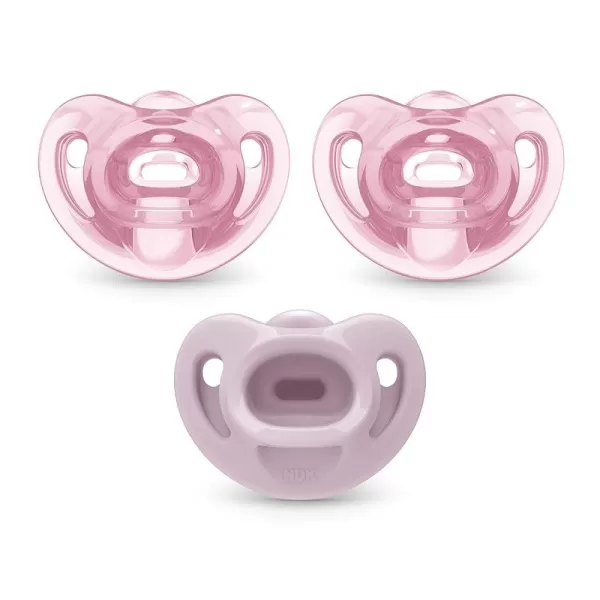 NUK Comfy Orthodontic Pacifiers, 0-6 Months, Timeless Collection, 5 Count 