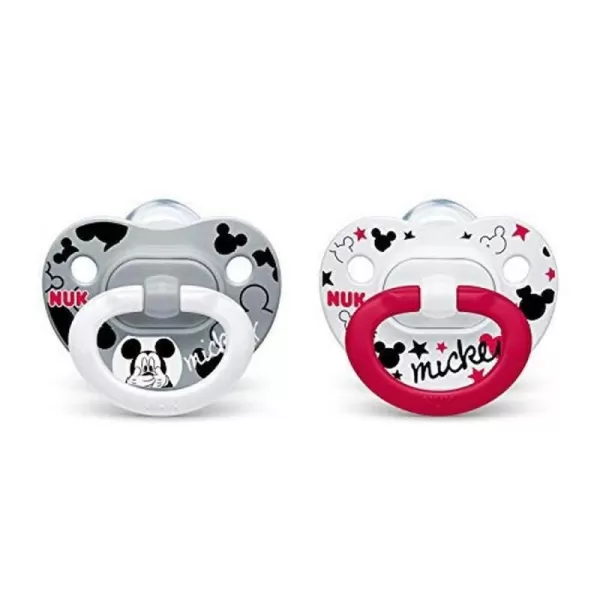 NUK Disney Minnie Mouse Orthodontic Pacifiers, 6-18 Months, 2-Pack