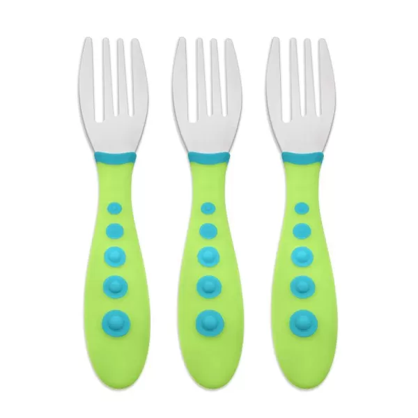 NUK First Essentials Kiddy Cutlery Forks, 3-Count )