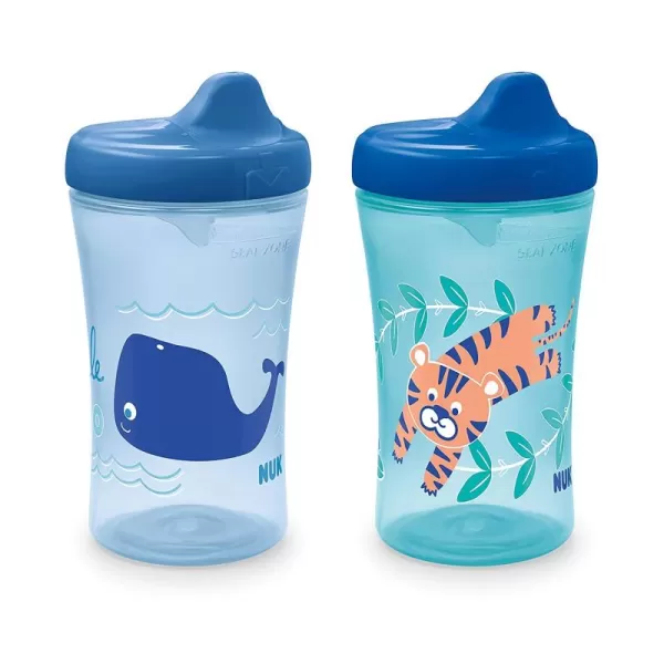 NUK Hide 'n Seek Hard Spout Cup | Sippy Cup with Color-Changing Designs | 2 Count 