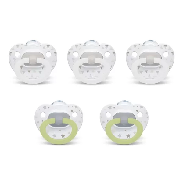 NUK Orthodontic Pacifiers, 6-18 Months, 5 Pack, Timeless Collection, Amazon Exclusive