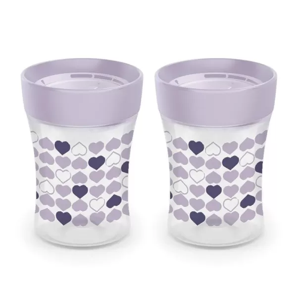 NUK Sip Trainer Cup, 2-Pack, Purple