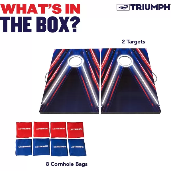 2x3 Premium Cornhole Sets - LED Options Available - 8 Bean Bag Toss Bags and Cornhole Boards Included