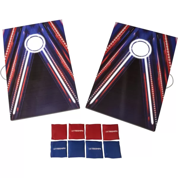 2x3 Premium Cornhole Sets - LED Options Available - 8 Bean Bag Toss Bags and Cornhole Boards Included