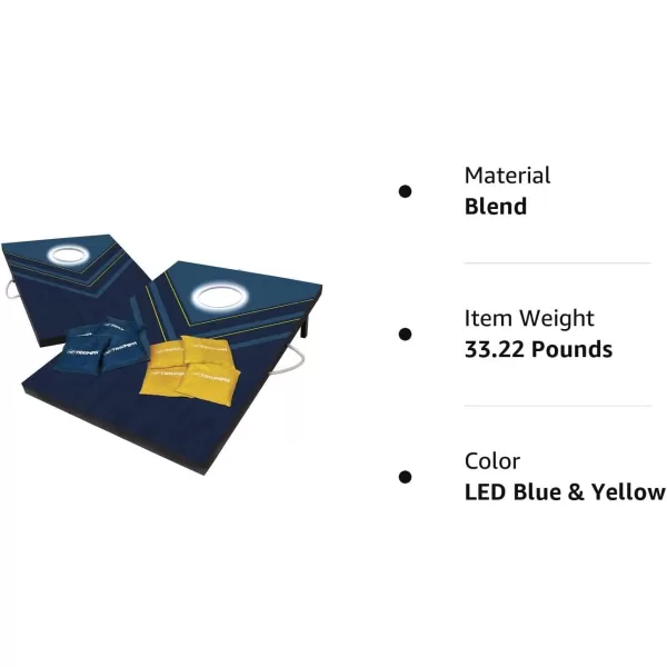 2x3 Premium Cornhole Sets - LED Options Available - 8 Bean Bag Toss Bags and Cornhole Boards Included