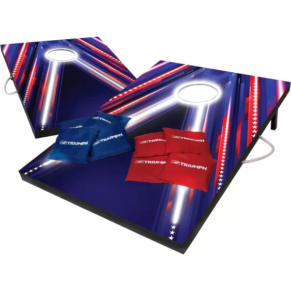 2x3 Premium Cornhole Sets - LED Options Available - 8 Bean Bag Toss Bags and Cornhole Boards Included