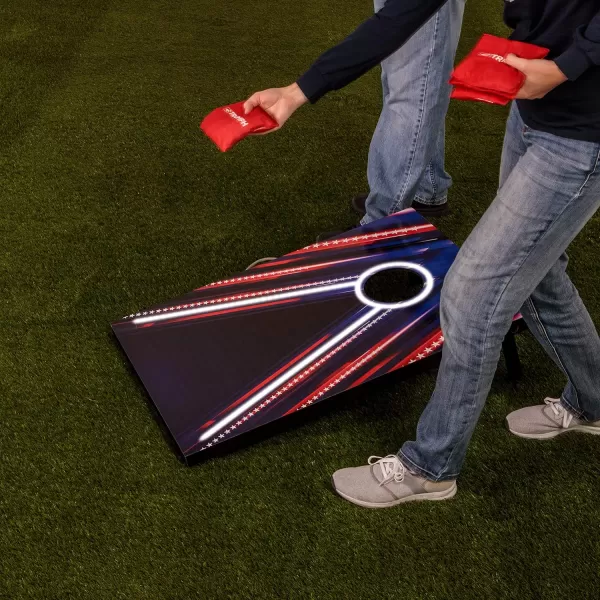 2x3 Premium Cornhole Sets - LED Options Available - 8 Bean Bag Toss Bags and Cornhole Boards Included