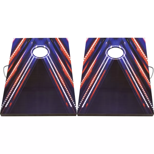 2x3 Premium Cornhole Sets - LED Options Available - 8 Bean Bag Toss Bags and Cornhole Boards Included