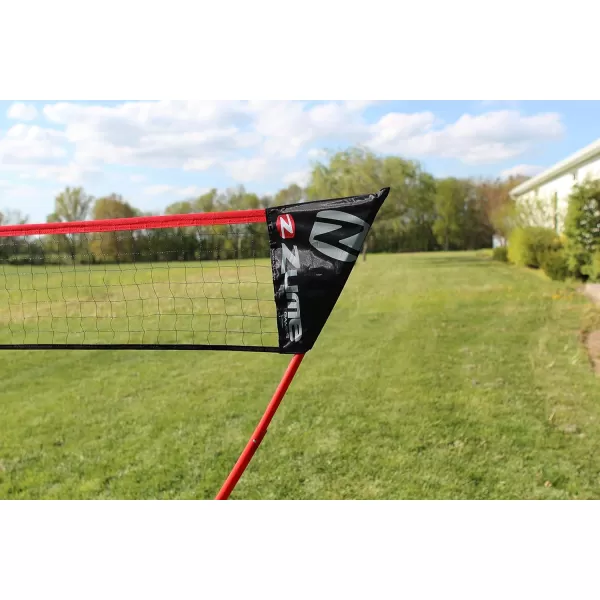 Games Portable Badminton Set with Freestanding Base - Sets Up on Any Surface in Seconds - No Tools or Stakes Required