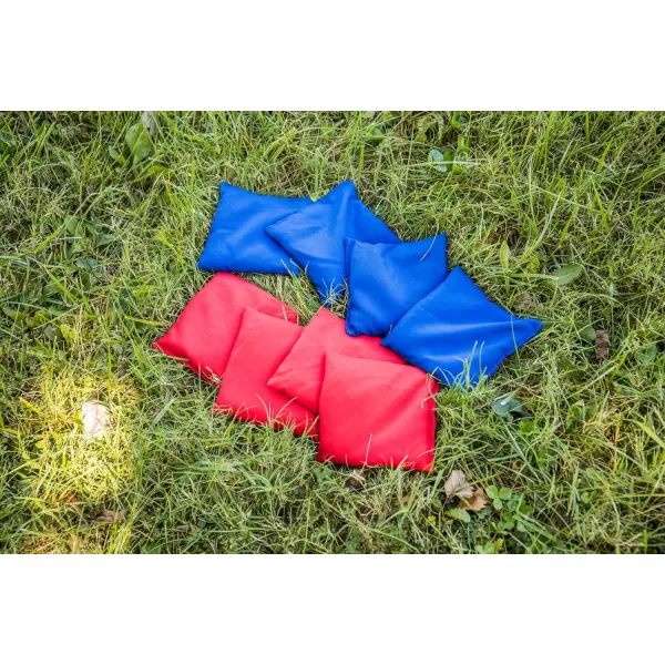 Triumph Sports 2x4 and 2x3 Solid Wood Premium Cornhole Sets - LED Options Available - 8 Bean Bag Toss Bags and Cornhole Boards