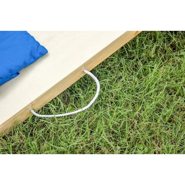Triumph Sports 2x4 and 2x3 Solid Wood Premium Cornhole Sets - LED Options Available - 8 Bean Bag Toss Bags and Cornhole Boards