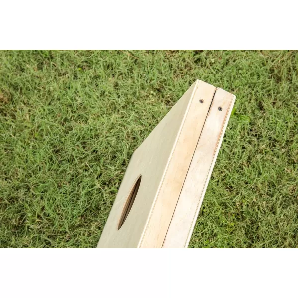 Triumph Sports 2x4 and 2x3 Solid Wood Premium Cornhole Sets - LED Options Available - 8 Bean Bag Toss Bags and Cornhole Boards