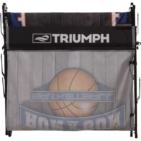 TRIUMPH Sports Run n Gun Arcade Basketball Shootout - 8 Game Modes - Quick and Easy Assembly - Folds 100% Flat for Complete Storage - Fully Portable, Play Inside or Outside