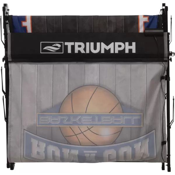 TRIUMPH Sports Run n Gun Arcade Basketball Shootout - 8 Game Modes - Quick and Easy Assembly - Folds 100% Flat for Complete Storage - Fully Portable, Play Inside or Outside