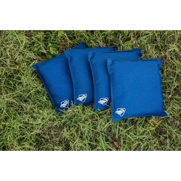 Triumph Sports Black Canvas Cornhole Bags – 4 Bags Included, Size 6" x 6" 16 oz 