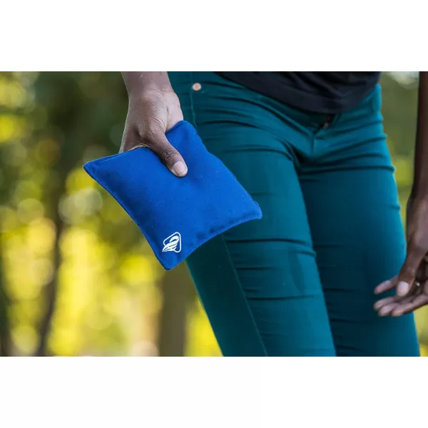 Triumph Sports Black Canvas Cornhole Bags – 4 Bags Included, Size 6" x 6" 16 oz 