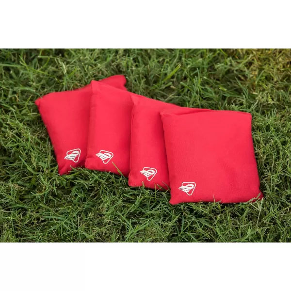 Triumph Sports Black Canvas Cornhole Bags – 4 Bags Included, Size 6" x 6" 16 oz 