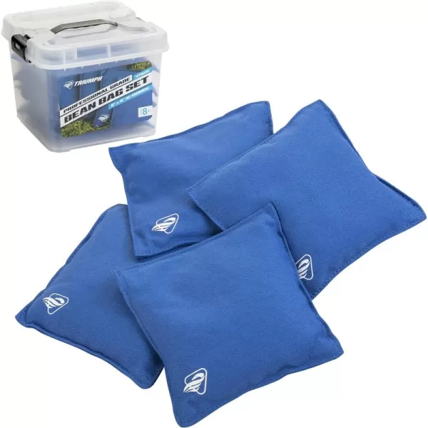 Triumph Sports Black Canvas Cornhole Bags – 4 Bags Included, Size 6" x 6" 16 oz 