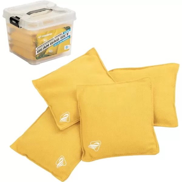 Triumph Sports Black Canvas Cornhole Bags – 4 Bags Included, Size 6" x 6" 16 oz 