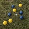 imageTRIUMPH SPORTS USA Premium 100mm Resin Bocce Ball Set  Includes 8 Bocce Balls One 50mm Jack and Carry Case