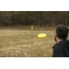 imageTriumph Sports Bottle Battle DiscThrowing Outdoor Target Game Includes Two Aluminum Telescoping Poles Two NonBreakable Bottles and Disc Blue