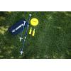 imageTriumph Sports Bottle Battle DiscThrowing Outdoor Target Game Includes Two Aluminum Telescoping Poles Two NonBreakable Bottles and Disc Blue