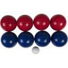 imageTriumph Sports Patriotic Bocce Ball Set Lightweight Portable and Compact with 8 Bocce Balls Jack Measuring Device and Convenient Carry Bag Multicolor