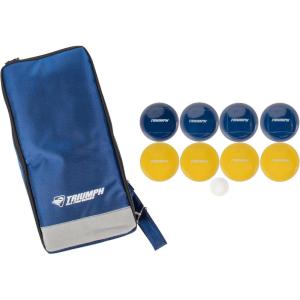 imageTRIUMPH SPORTS USA Premium 100mm Resin Bocce Ball Set  Includes 8 Bocce Balls One 50mm Jack and Carry Case