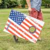 imageTriumph Sports 2x3 Premium Cornhole Sets  LED Options Available  8 Bean Bag Toss Bags and Cornhole Boards IncludedAmerican Flag