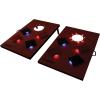 imageTriumph Sports 2x3 Premium Cornhole Sets  LED Options Available  8 Bean Bag Toss Bags and Cornhole Boards IncludedLED Wood Grain