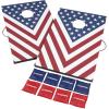 imageTriumph Sports 2x3 Premium Cornhole Sets  LED Options Available  8 Bean Bag Toss Bags and Cornhole Boards IncludedStars and Stripes