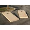imageTriumph Sports 2x4 and 2x3 Solid Wood Premium Cornhole Sets  Birch Veneer Plywood  Solid Wood Rear Legs  Interior Bag Storage  8 Bags Included2x4 solid wood