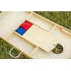 imageTriumph Sports 2x4 and 2x3 Solid Wood Premium Cornhole Sets  Birch Veneer Plywood  Solid Wood Rear Legs  Interior Bag Storage  8 Bags Included2x4 solid wood