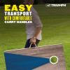 imageTriumph Sports LED 2x4 Cornhole Boards2x4 LED Solid Wood Blue  Grey
