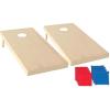 imageTriumph Sports 2x4 and 2x3 Solid Wood Premium Cornhole Sets  Birch Veneer Plywood  Solid Wood Rear Legs  Interior Bag Storage  8 Bags Included2x4 solid wood