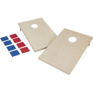 imageTriumph Sports 2x4 and 2x3 Solid Wood Premium Cornhole Sets  Birch Veneer Plywood  Solid Wood Rear Legs  Interior Bag Storage  8 Bags Included2x3 Solid Wood