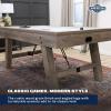 imageAmerican Legend Brookdale AirPowered Hockey Table with Rustic Wood Grain Finish Angled Legs and Turnbuckle Accents Brown 7531quotL x 3898quotW x 85quotH