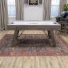 imageAmerican Legend Brookdale AirPowered Hockey Table with Rustic Wood Grain Finish Angled Legs and Turnbuckle Accents Brown 7531quotL x 3898quotW x 85quotH