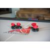 imageAtomic 8 Air Hockey Table with Highpowered Blower with Advanced Airflow System LED Scoreboard Goal Lights and Puck Return and Superslick Playfield to Resist Scuffing