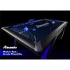 imageAtomic 90 Indiglo LED Light UP Arcade Air Powered Hockey Table  Includes Light Up Pucks and Pushers Grey