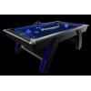 imageAtomic 90 Indiglo LED Light UP Arcade Air Powered Hockey Table  Includes Light Up Pucks and Pushers Grey