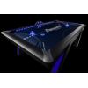 imageAtomic 90 Indiglo LED Light UP Arcade Air Powered Hockey Table  Includes Light Up Pucks and Pushers Grey