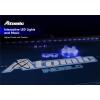 imageAtomic 90 Indiglo LED Light UP Arcade Air Powered Hockey Table  Includes Light Up Pucks and Pushers Grey